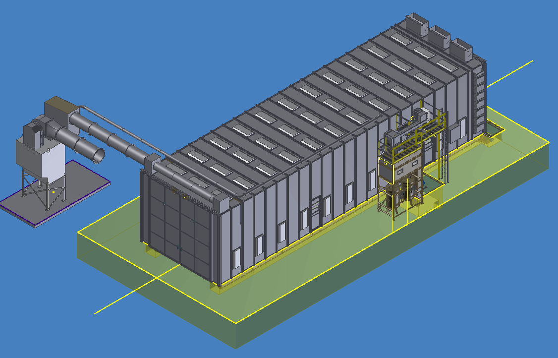 Field Erected Air Blast Rooms - Empire Abrasive